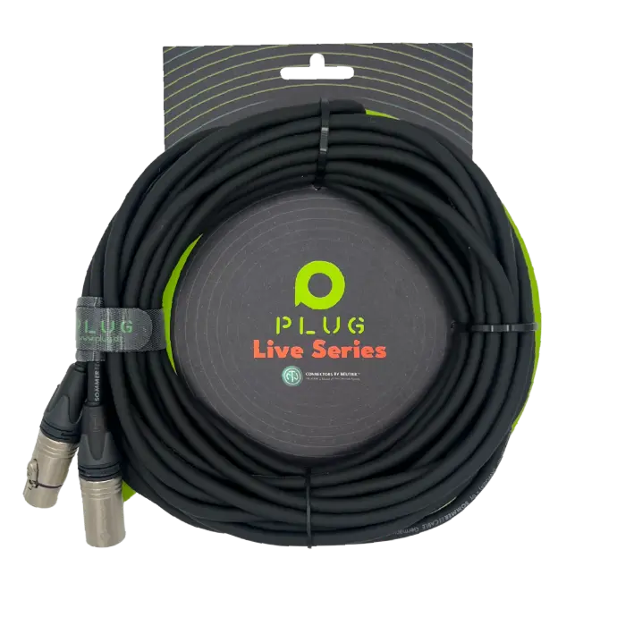 [PL-LIV-XLRF/XLRM-5M] PLUG LIVE XLR M/F 5M