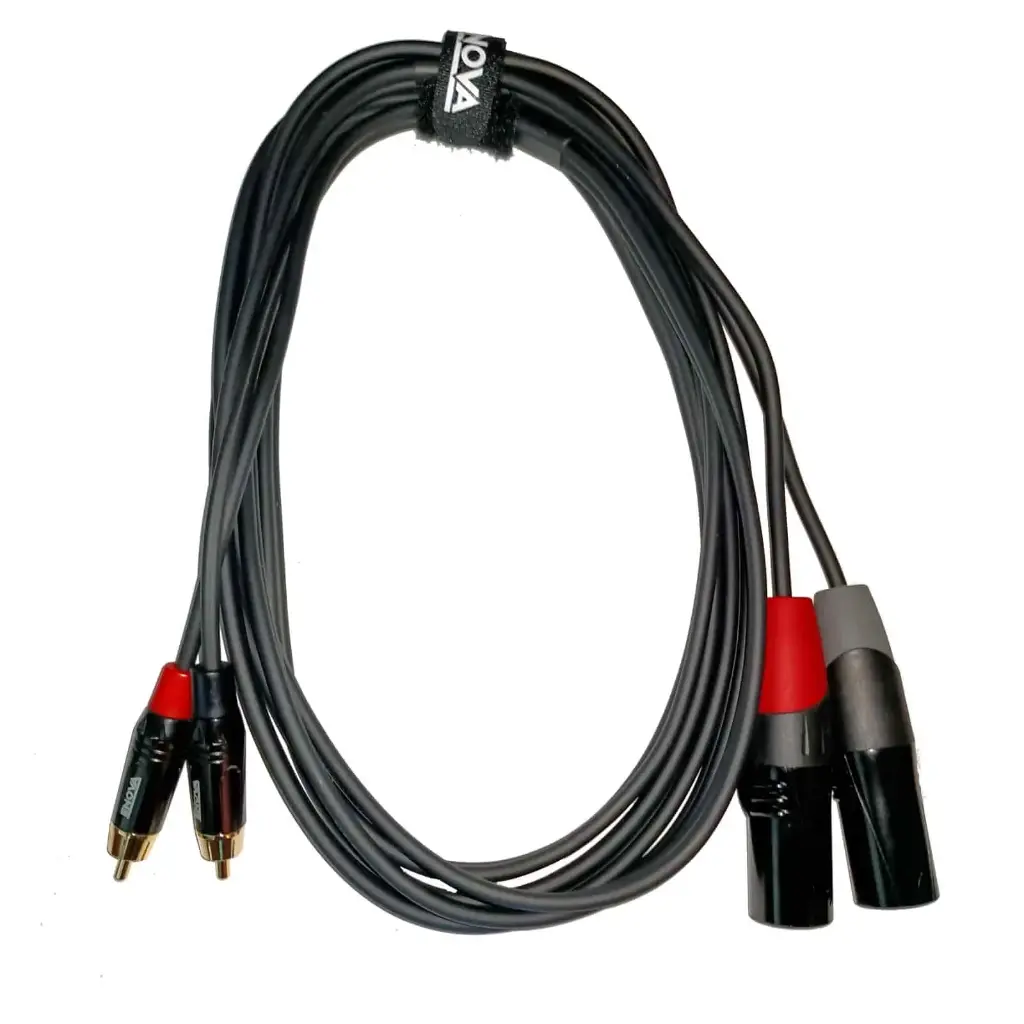 [PL-CON-2RCA/2XLRMAL-1M] PLUG CONNECT RCA/XLR M (LU2) (V2) (1M)