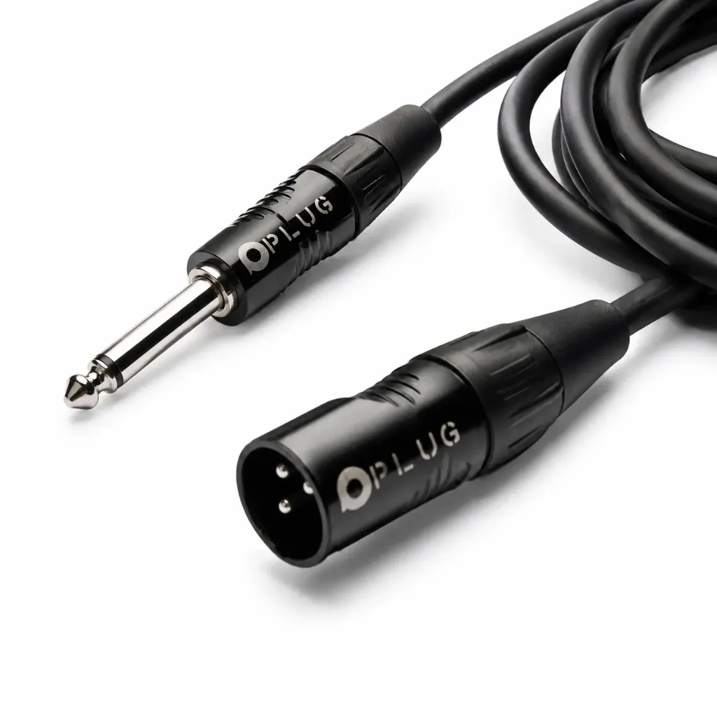 [PL-PRO-XLRM-JACKM-6M (GOLD)] PLUG PRO XLR(M)-JACK M 10M (6 متر)