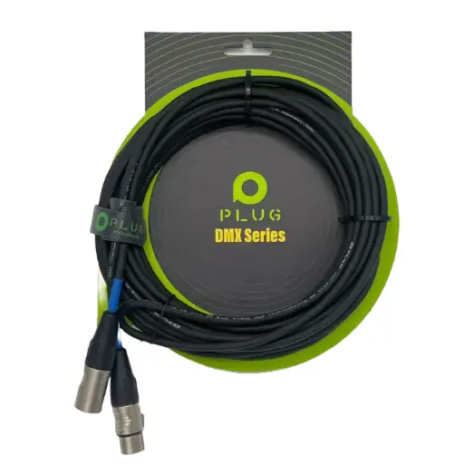 [PL-DMX-XLR3F/XLR3M-20M] PLUG DMX 20